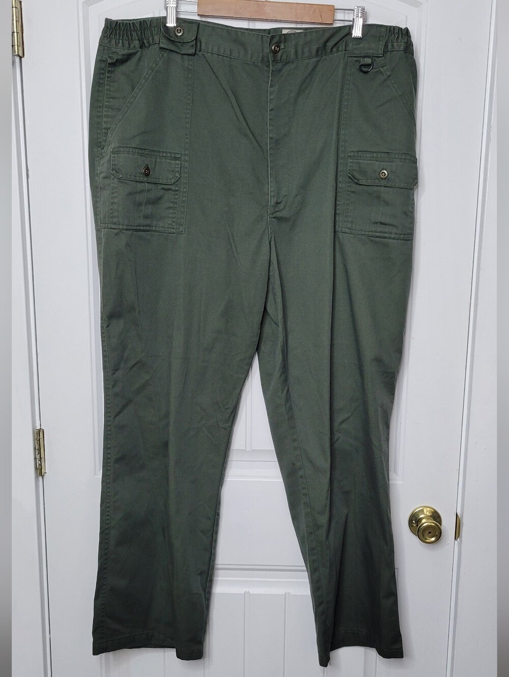 Haband Travelers Men's Olive Green Work Pants